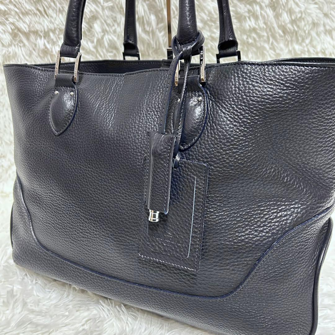 【専用ページ】未使用級　PELLE MORBIDA ビジネストートバッグネイビー