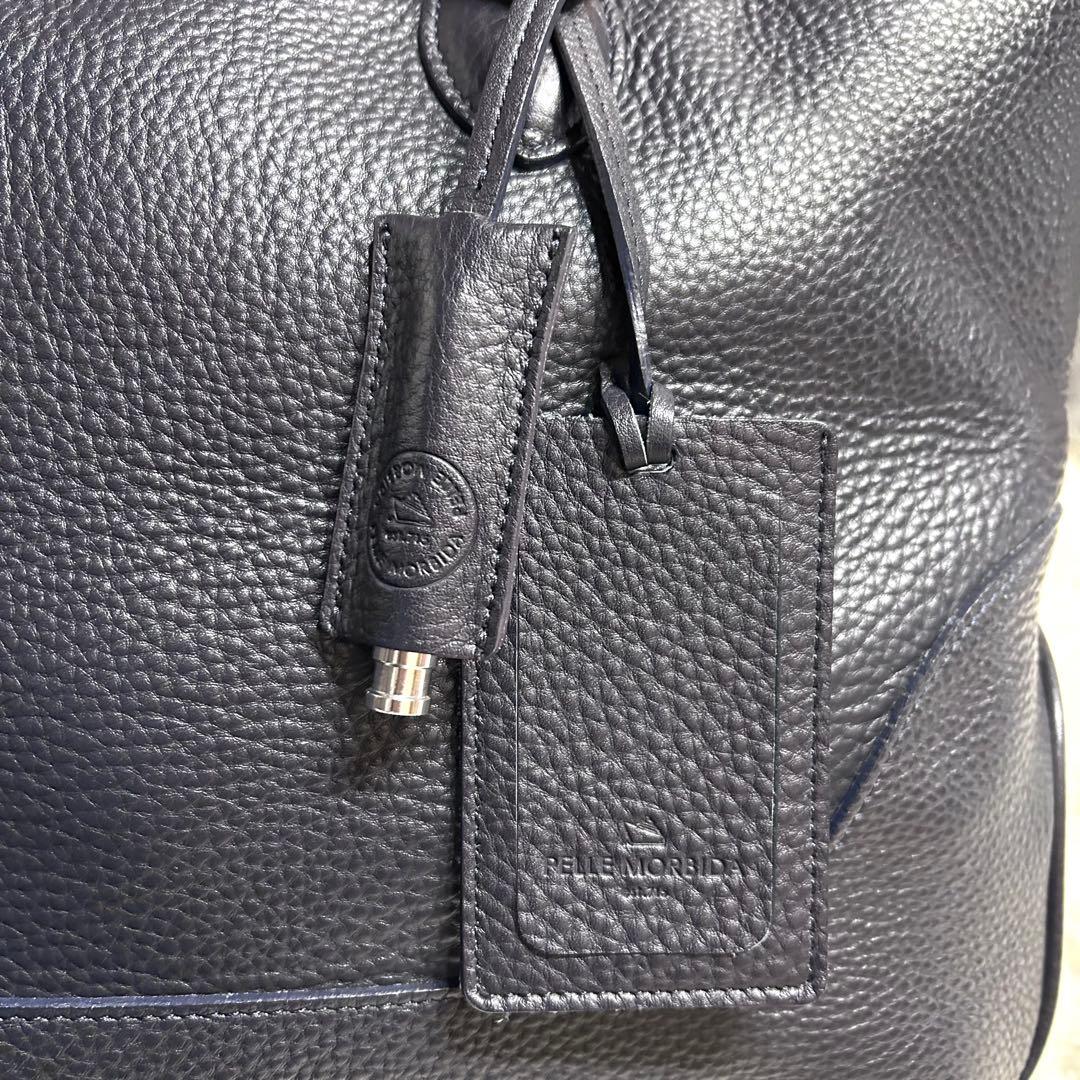 【専用ページ】未使用級　PELLE MORBIDA ビジネストートバッグネイビー