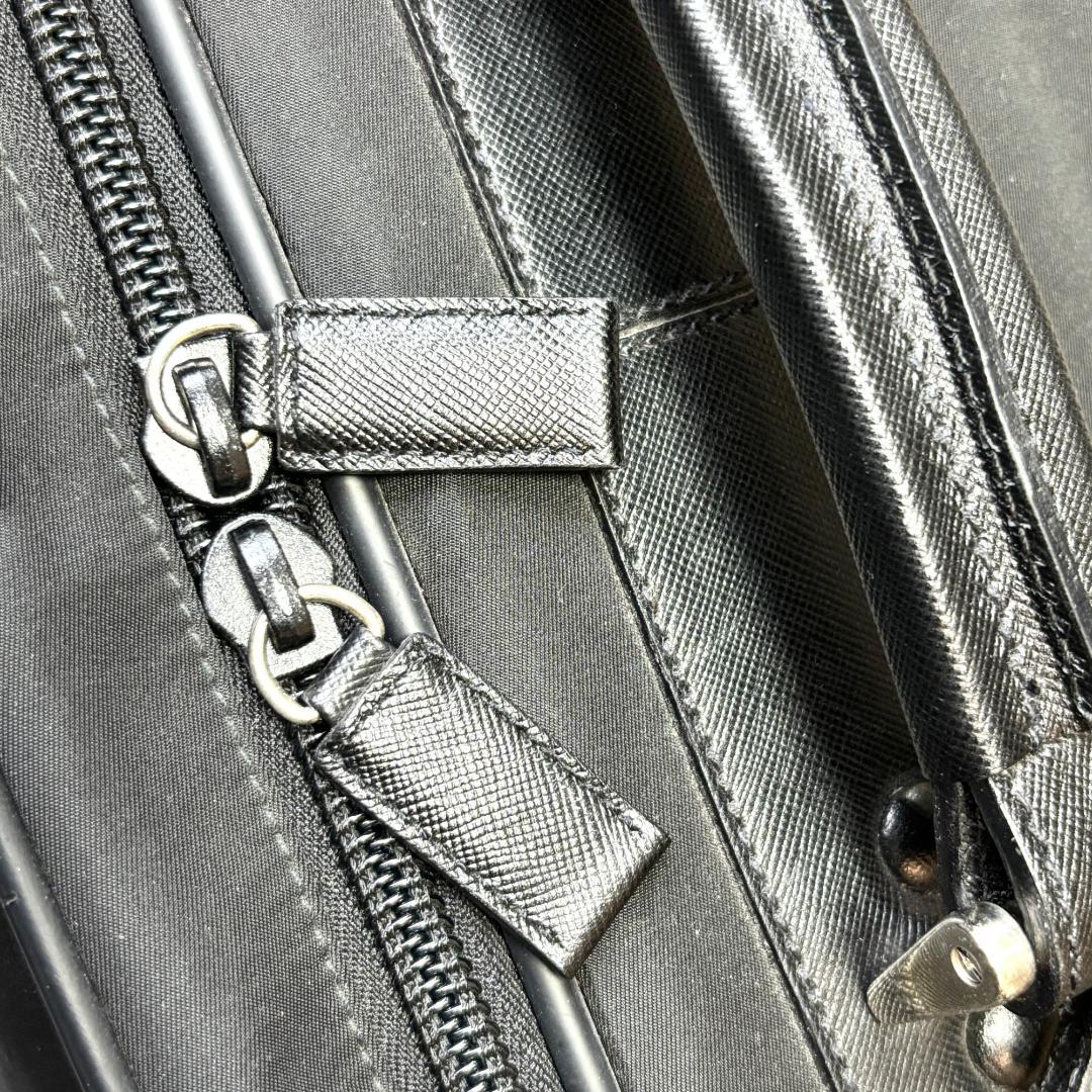 プラダ スーツケース ブラック ナイロン 2輪 メンズ