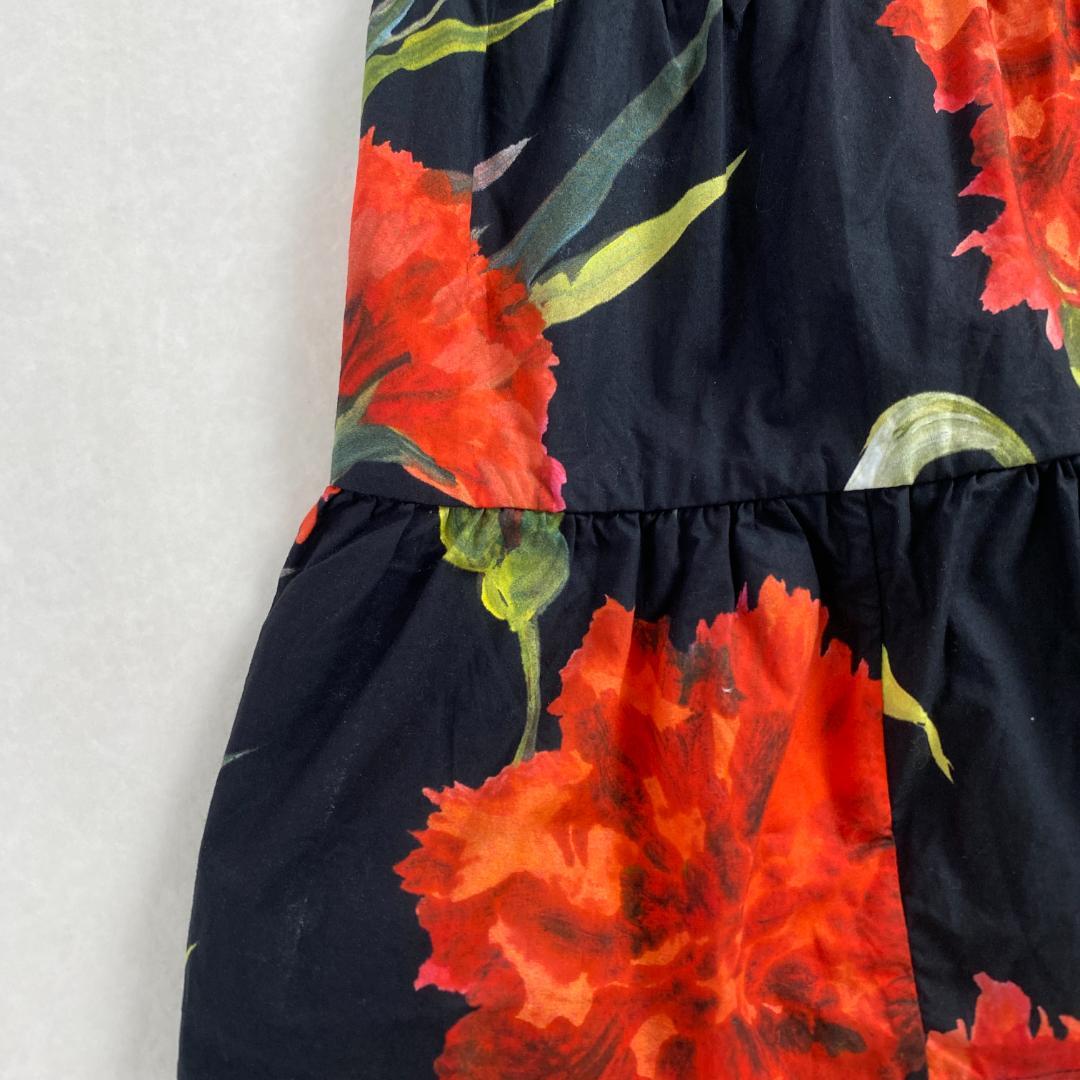 ドルチェアンドガッバーナ　スカート　花柄　フレア　DOLCE&GABBANA