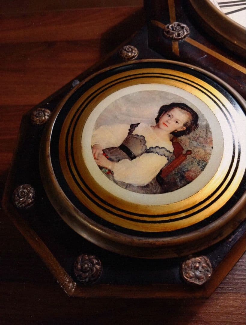 柱時計　完動品　ウォーターベリー　アンティーク　ゼンマイ　精工舎　ユンハンス