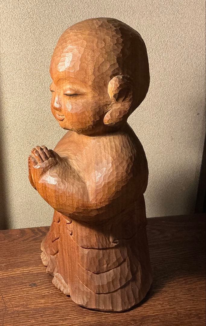 前島秀章　太子　木彫　仏像