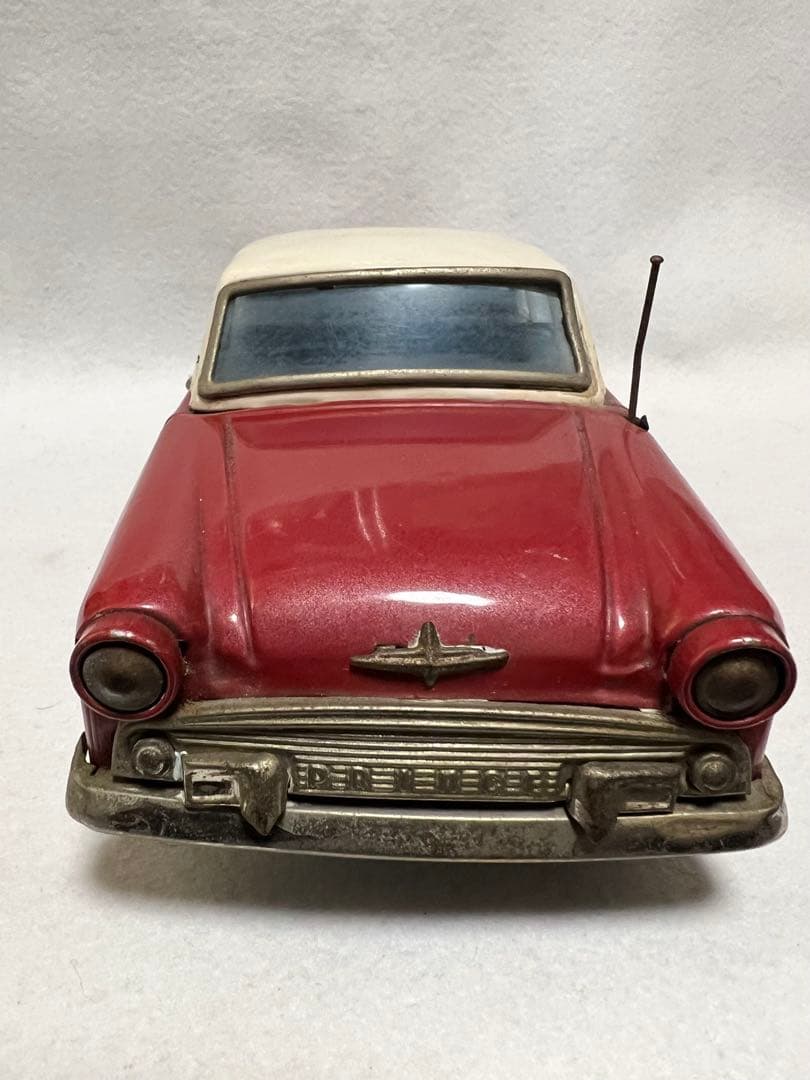 昭和レトロ初代プリンススカイライン　赤色　ブリキ BANDAIバンダイ