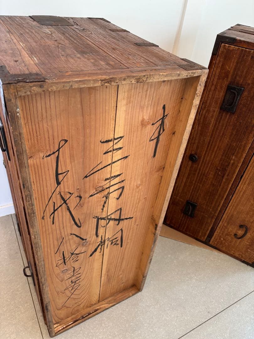 桐箪笥 4段 アンティーク 時代箪笥 和箪笥 古道具 古家具 明治