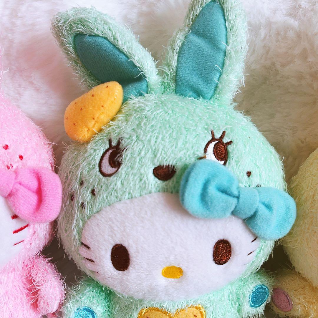 希少レア　ハローキティ　カラフルバニー　お菓子シリーズ　コンプリート　ぬいぐるみ