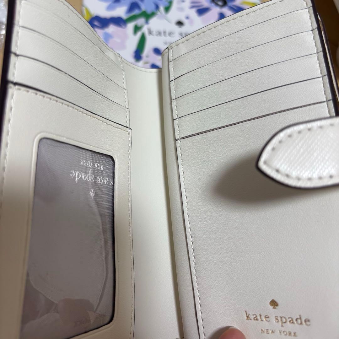 kate spade 二つ折り財布 ホワイト
