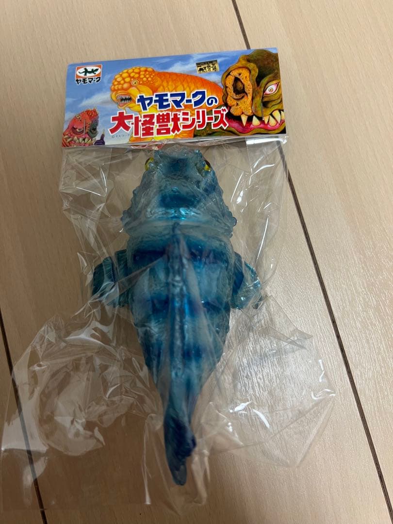 ヤモマーク ソフビ カサゴ クリア成型　青