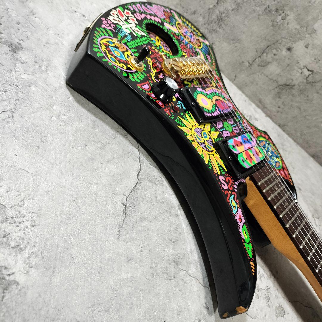 FERNANDES MG-Jr ミニエレキギター HIDEモデル サイケ柄