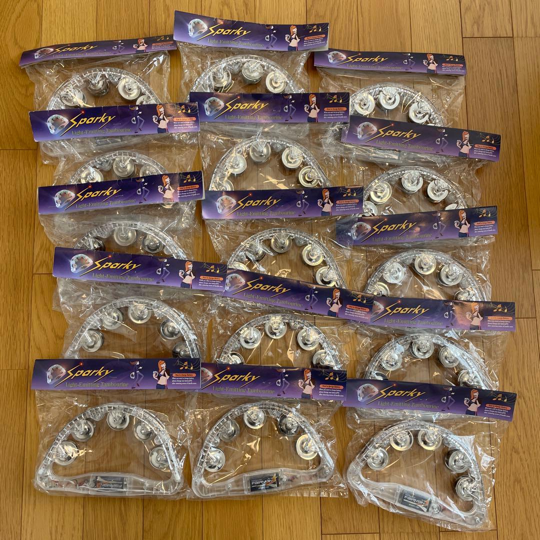 光るタンバリン　15個まとめ売りセット　難あり　単品不可　お値下げ不可