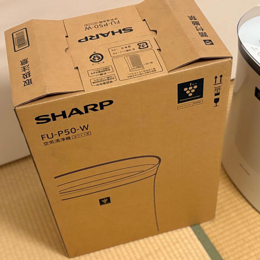 プラズマクラスター7000搭載 空気清浄機 14畳 FU-P50-W