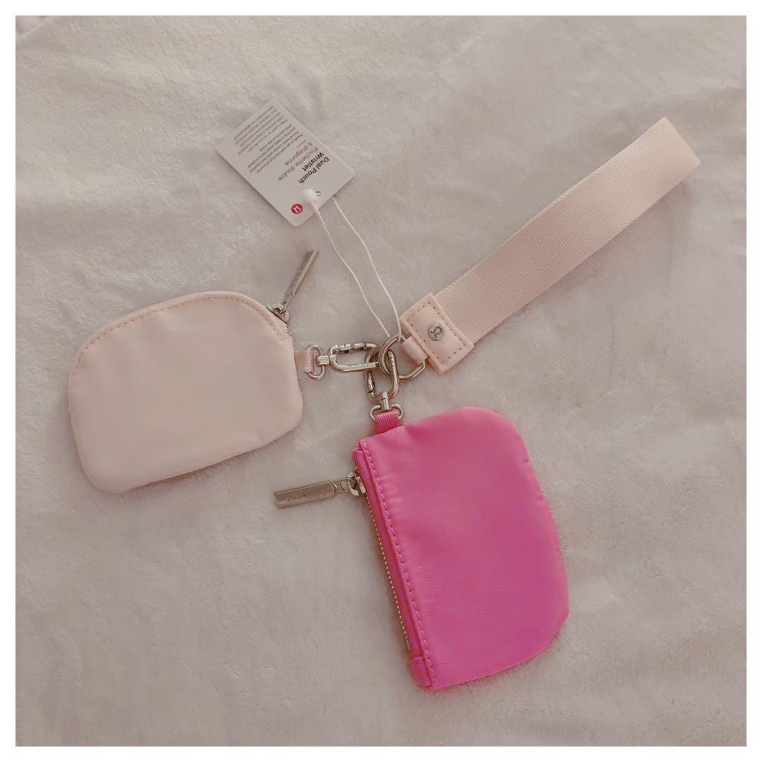 lululemon 新品　リストレット　ピンク　ケース　デュアルポーチ