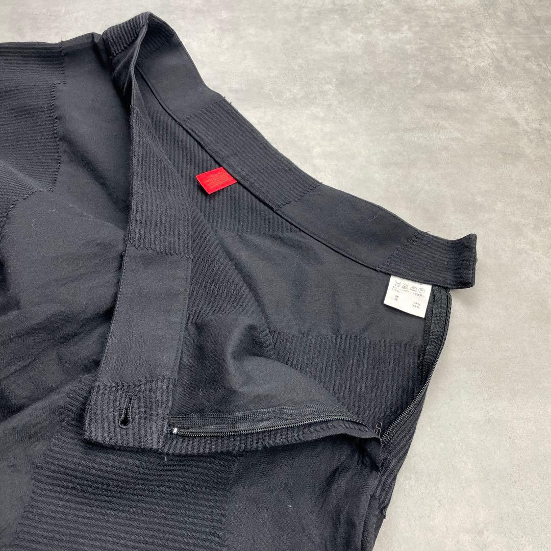 美品 HAAT ISSEY MIYAKE サルエルパンツ ブラック 織柄