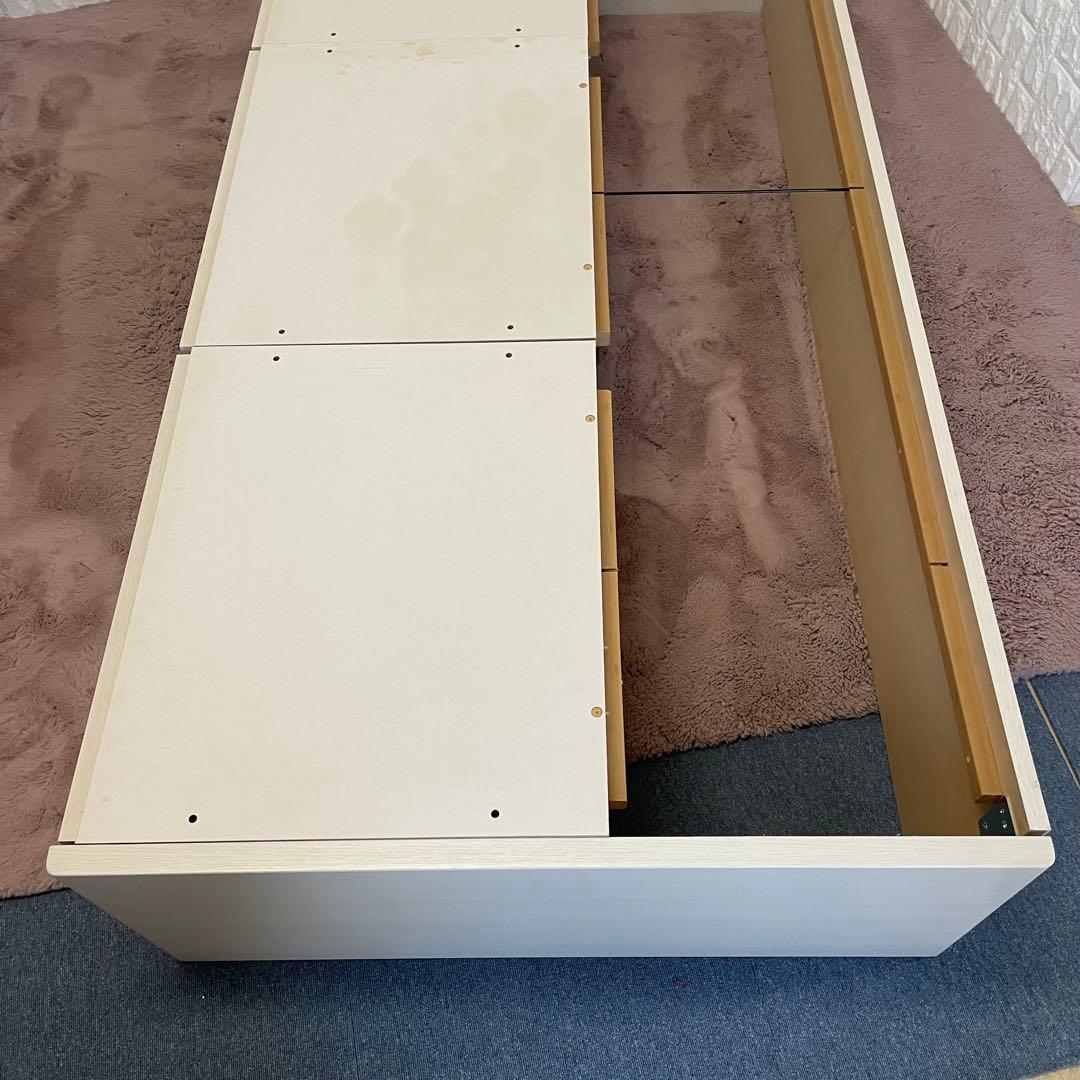 都内23区送料無料✨シングルベッド✨マットレス・フレームセット　引き出し収納付き