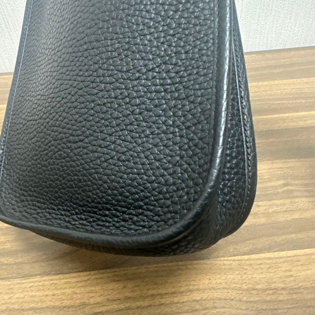 HERMES エルメス エブリンTPM 黒 ブラック シルバー金具