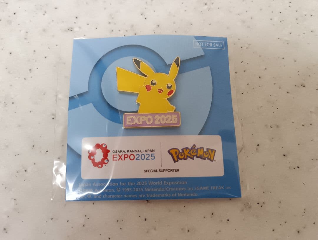 未開封 EXPO 2025 ピンバッジ 大阪・関西万博 ピカチュウ ポケモン