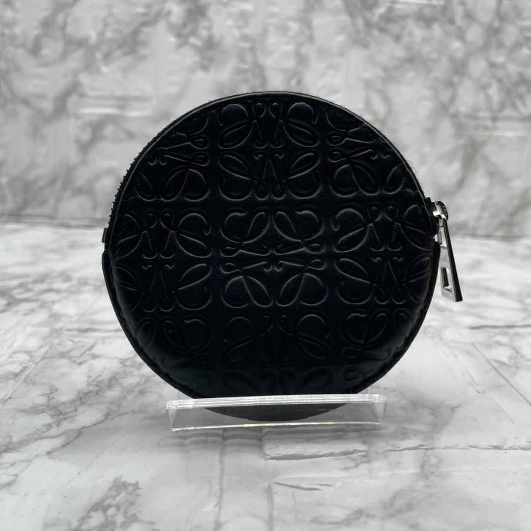 極美品✨LOEWE ケース クッキー リピートアナグラム レザー ブラック