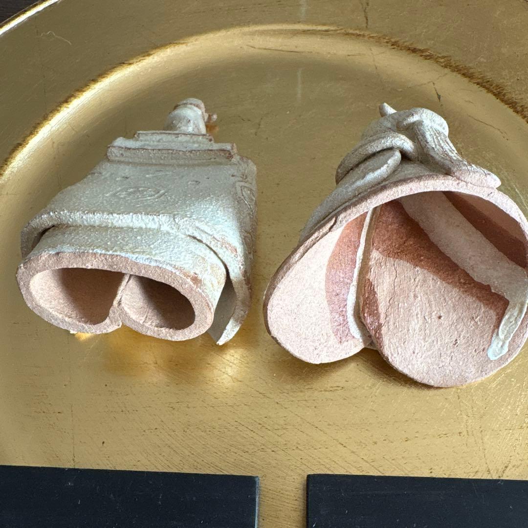 値下げ価格！雛人形 ♡ 陶芸家おひな様 陶器 ゴールド