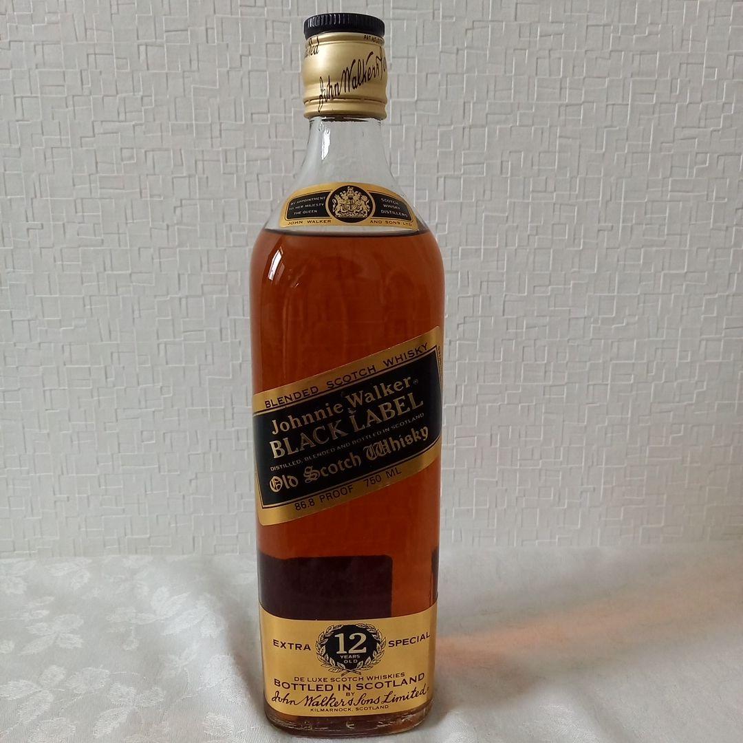 ジョニーウォーカー ブラックラベル ウイスキー 12年 750ml　2本セット