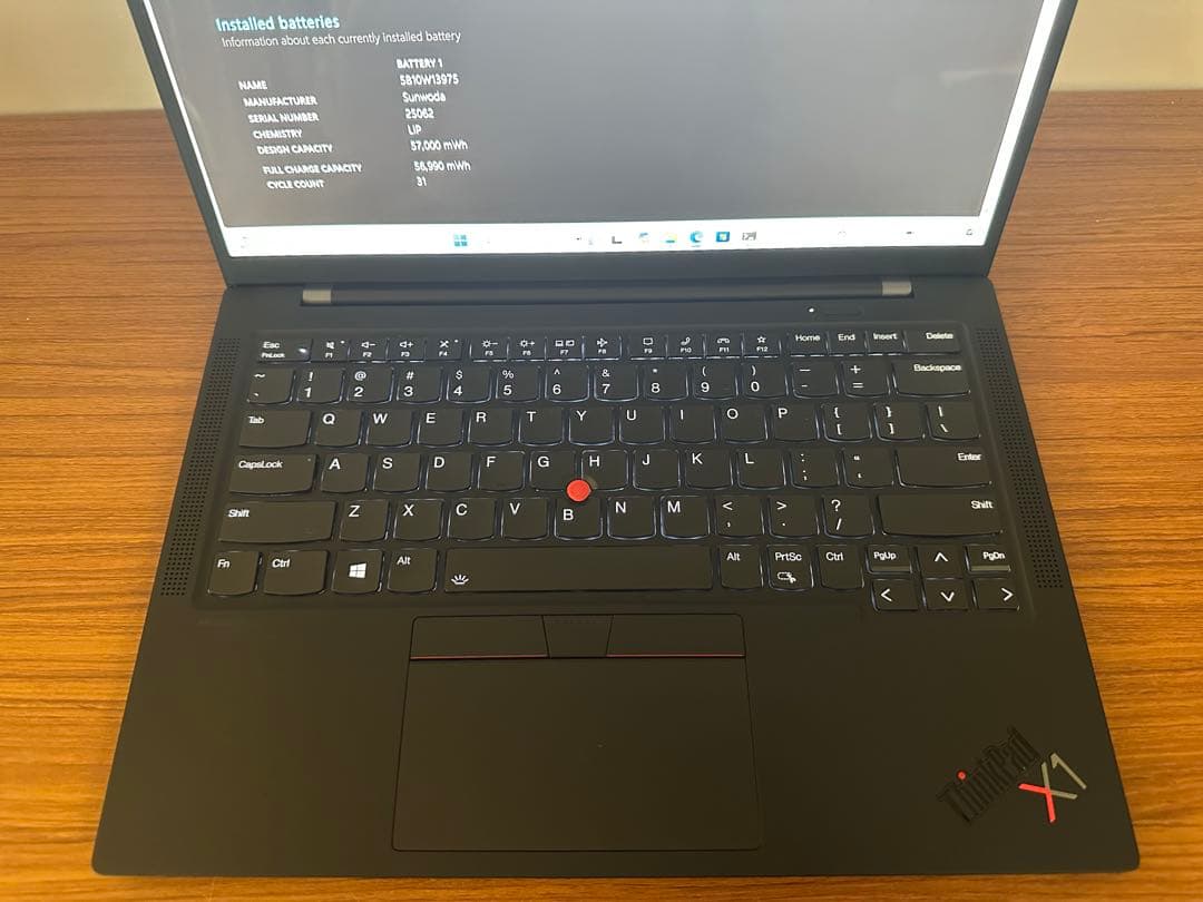 Windowsノート本体 X1 Carbon Gen 9 i7-1185G7 4K 32Gb 1Tb