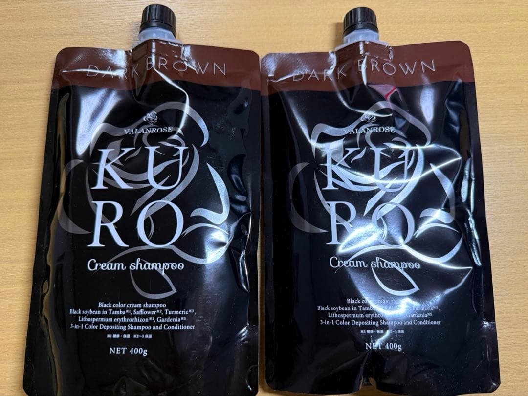 バランローズ KUROクリーム シャンプー ダークブラウン400g×2個