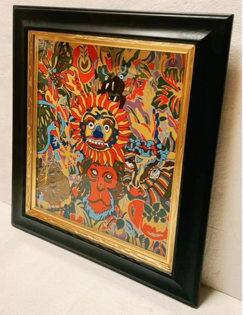 ジミー大西「サークル」F8号　手描き油彩