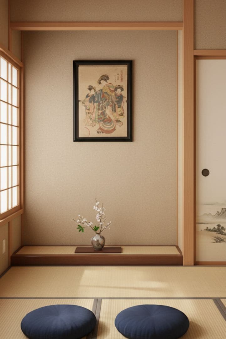 【真作】浮世絵　芸者/花魁