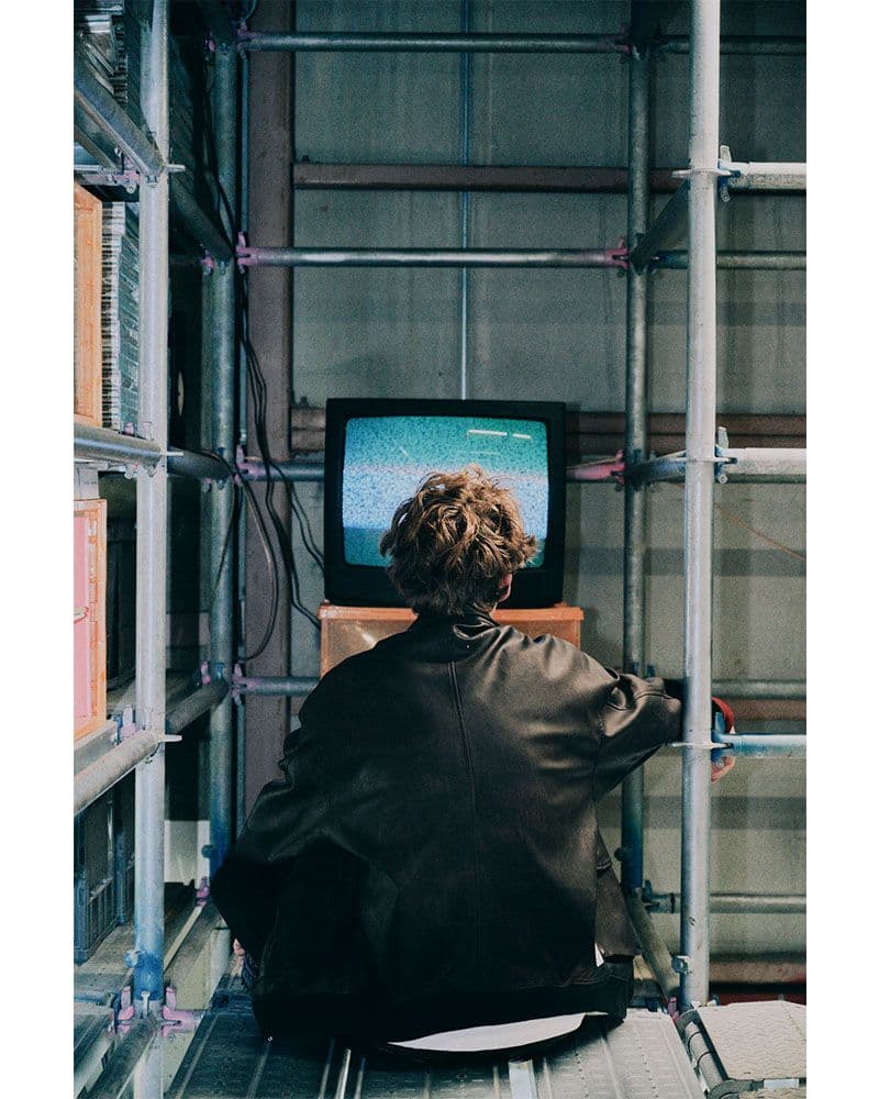 ずっと真夜中でいいのに。 コズミックどろ団子ツアー フェイクレザーブルゾン L