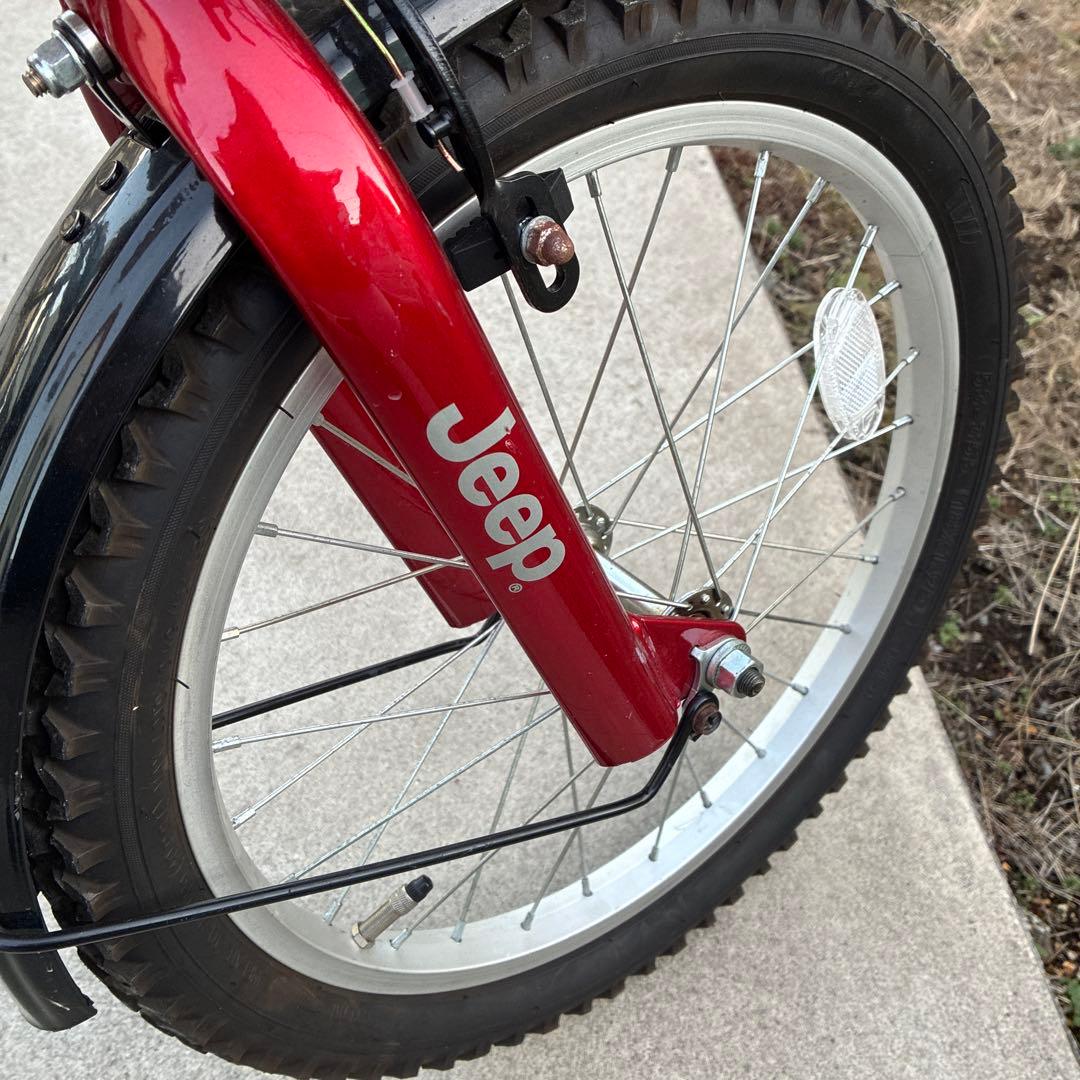JEEP子供用自転車　18インチ　赤　直接引き取り