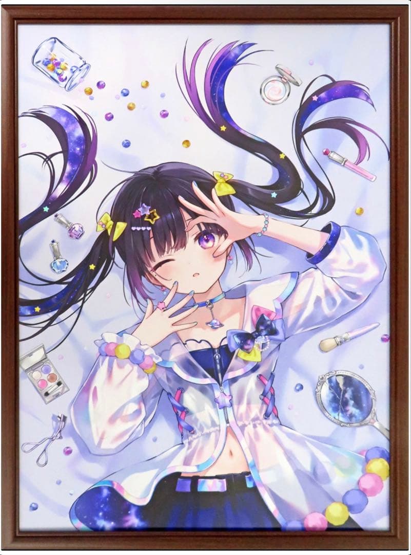 絵師100人展 14 フカヒレ 「つくりものでも星よりきらめく」 複製原画