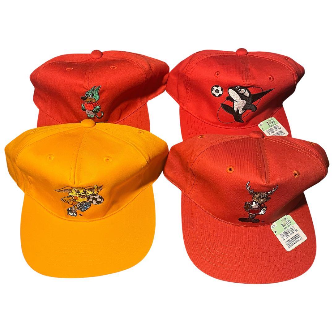 90sデッドストック Jリーグ公式マスコットキャップ12点セットタグ付・未使用