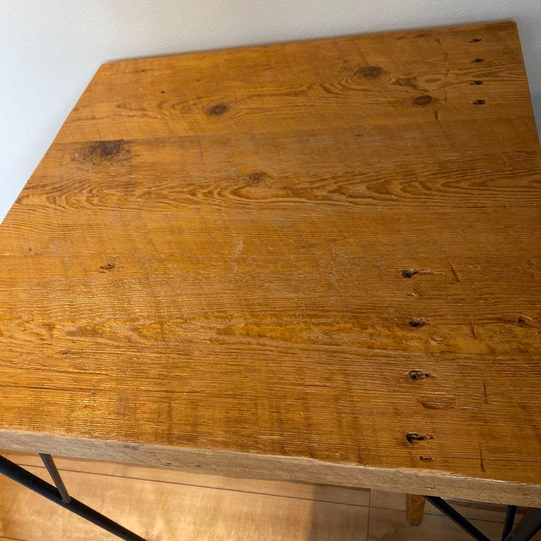 ‼️更に値下‼️お早めに★アンティーク古材テーブルアイアン脚カフェテーブル