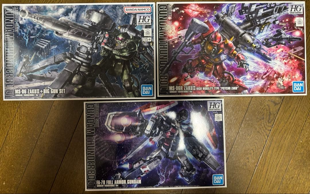 サンダーボルト ビッグガン サイコザク　フルアーマーガンダム　ガンプラ