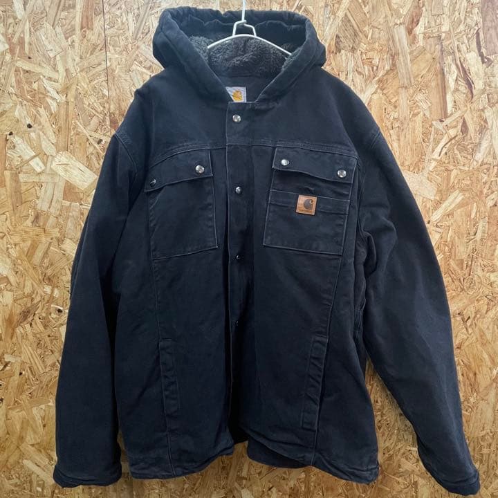 カーハート　バートレットジャケット　皮タグ　インナーボア　古着