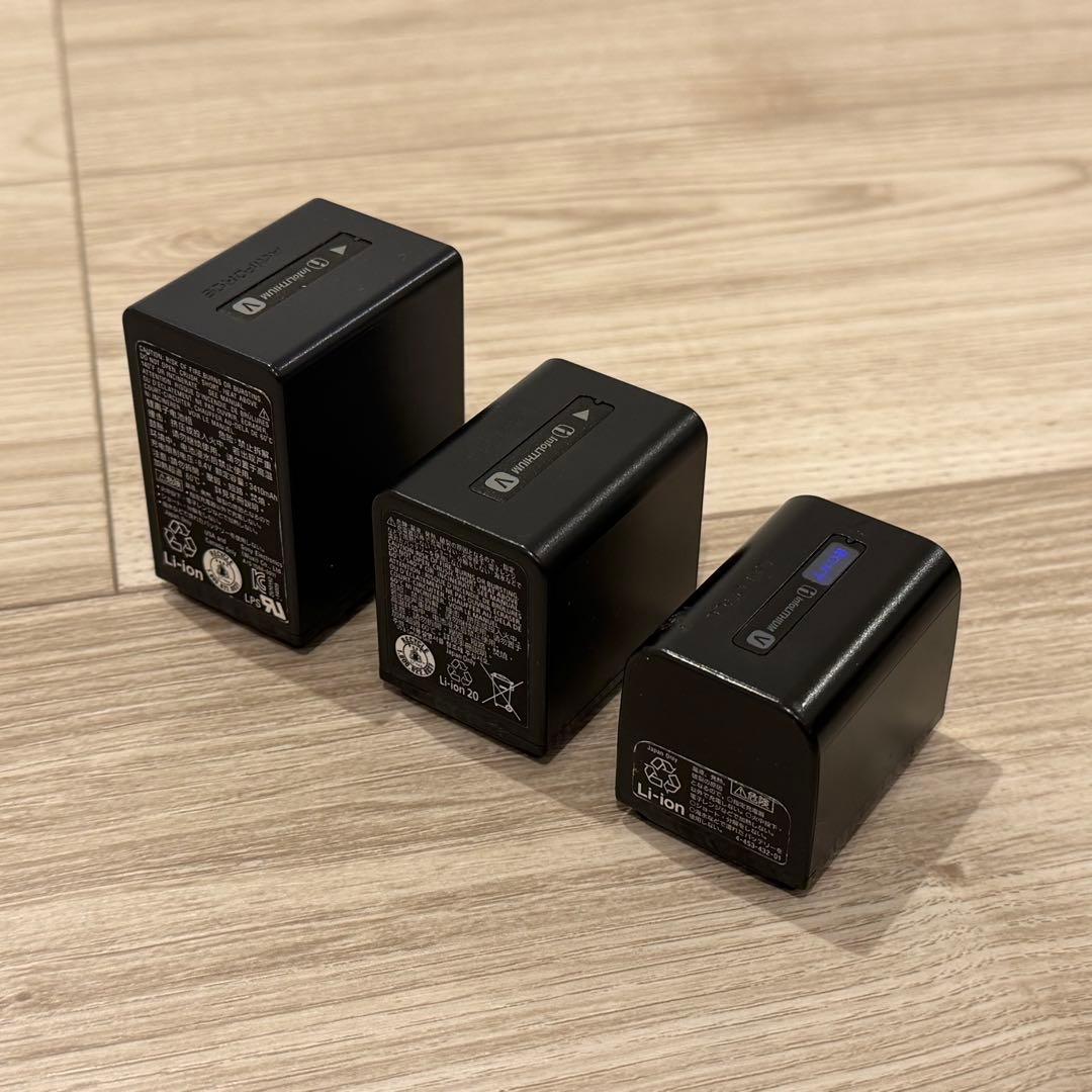 フルセット SONY FDR-AX60バッテリー3個、マイク、グリップ等他