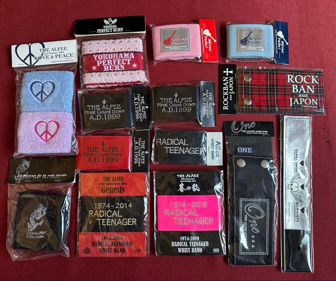 THE ALFEE 年代色々リストバンドセット