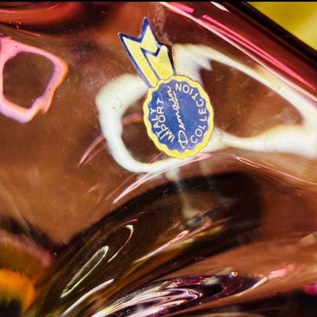 湯布院アンティーク イタリア 重厚ベネチアンガラス フラワースタンド 花瓶