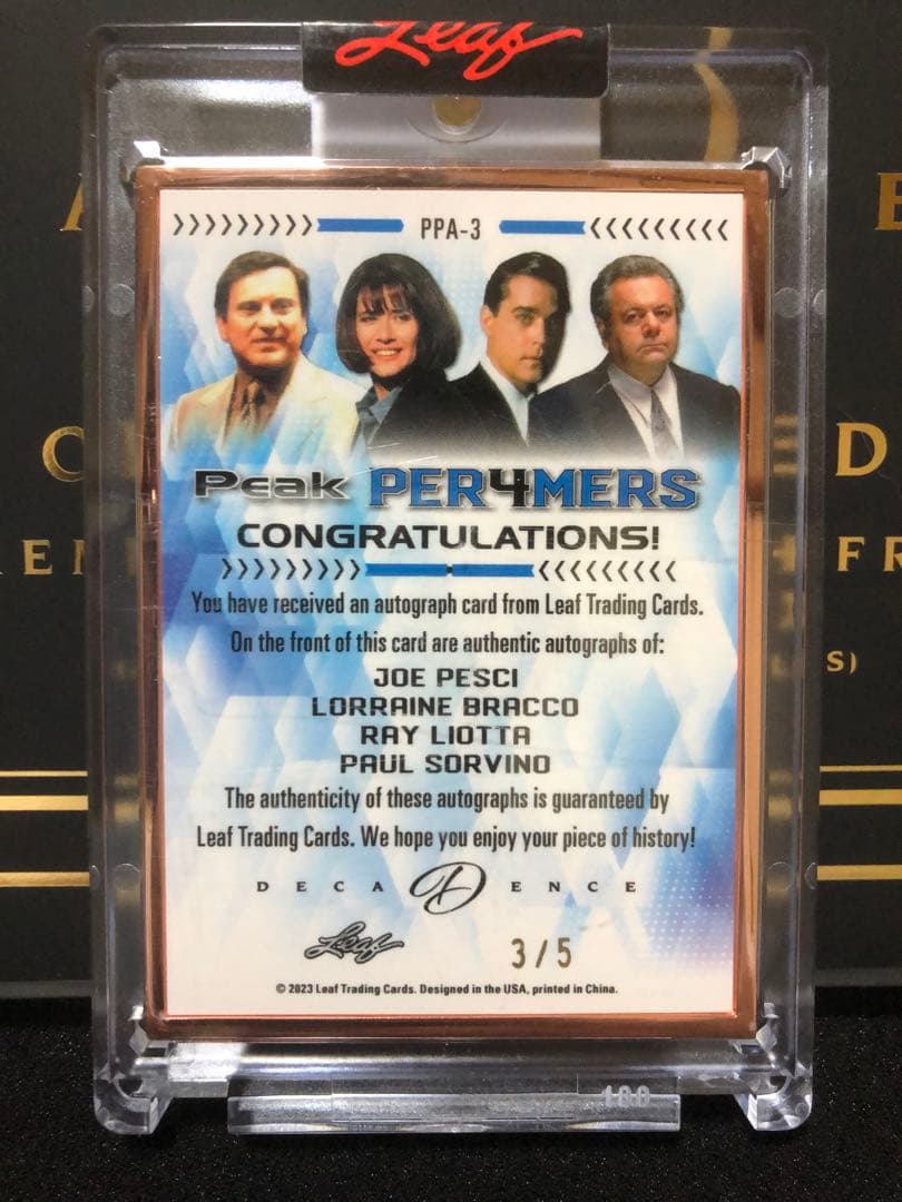 2023 Pop Century グッドフェローズ4キャスト直筆サインカード