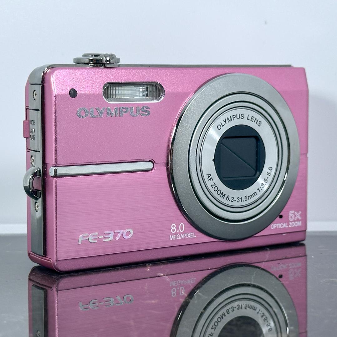 OLYMPUS FE-370 ピンク　コンパクトデジタルカメラ