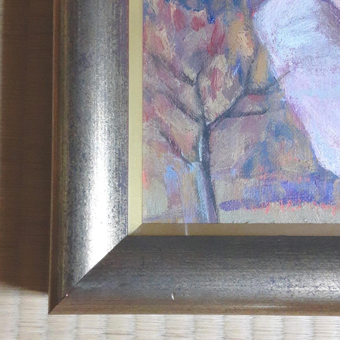 油絵　風景画　高級額 S