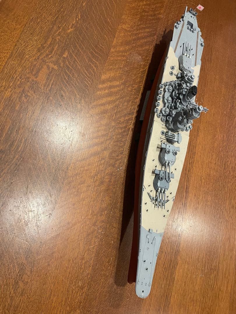 戦艦大和　プラモデル完成品　全長75cm
