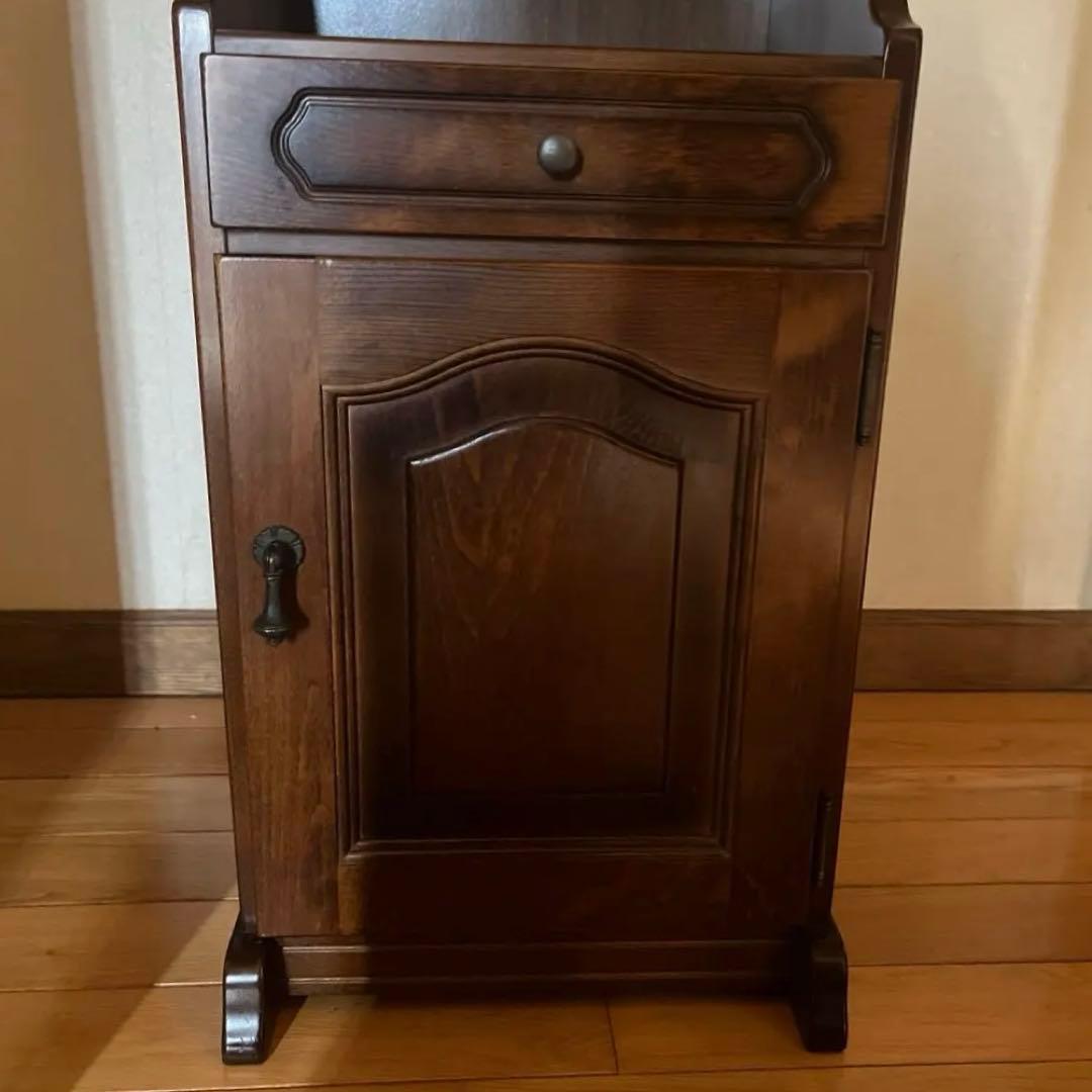 カリモクkarimoku コロニアル　コーナーテーブル コーナーラック 電話台