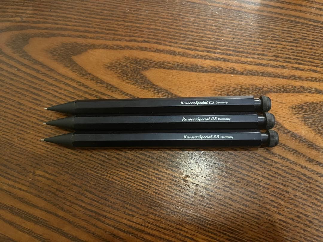 KawecoSpecial 0.5 ブラックシャープペンシル 3本セット