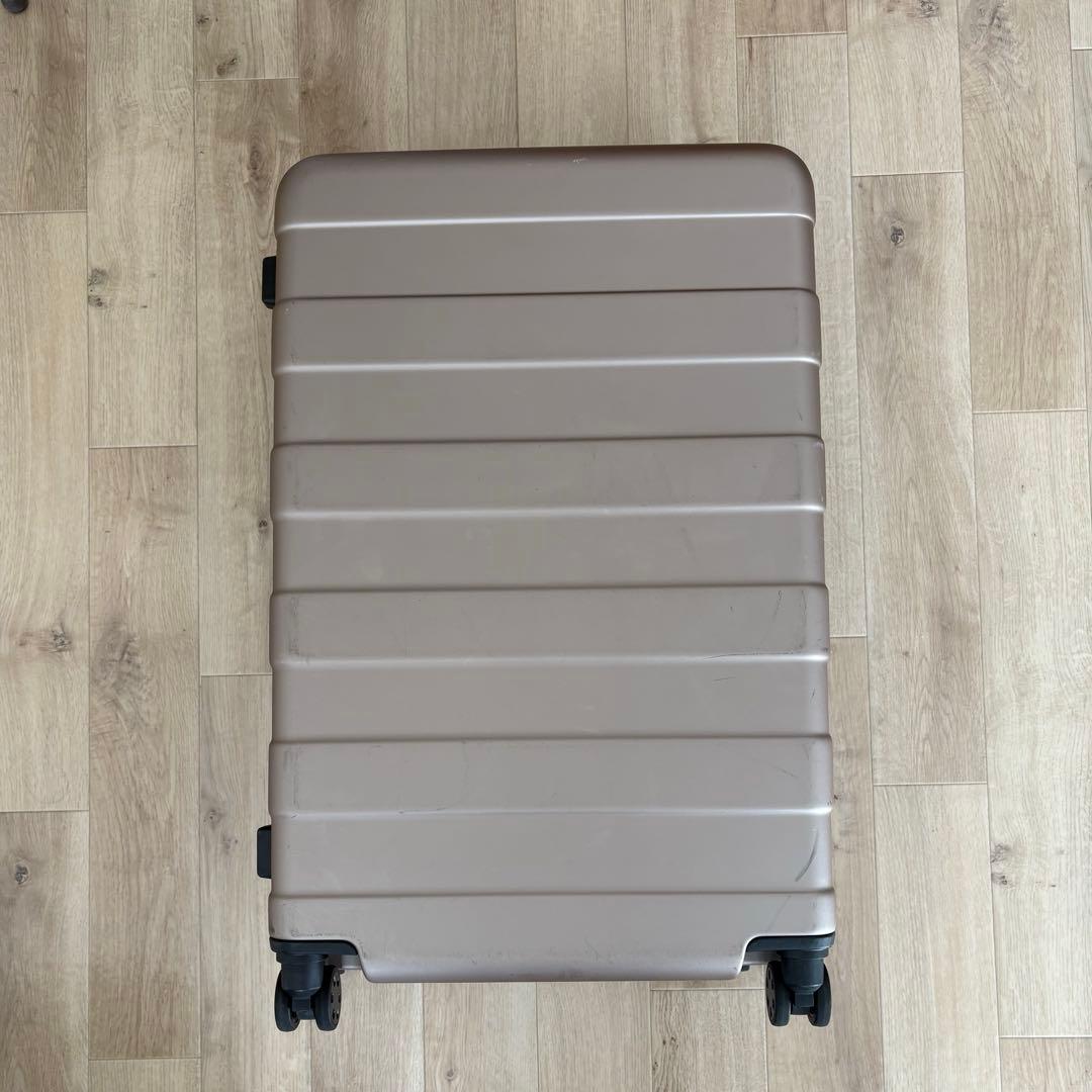 無印良品　バーを自由に調節できる　ハードキャリーケース（７５Ｌ）　ベージュ