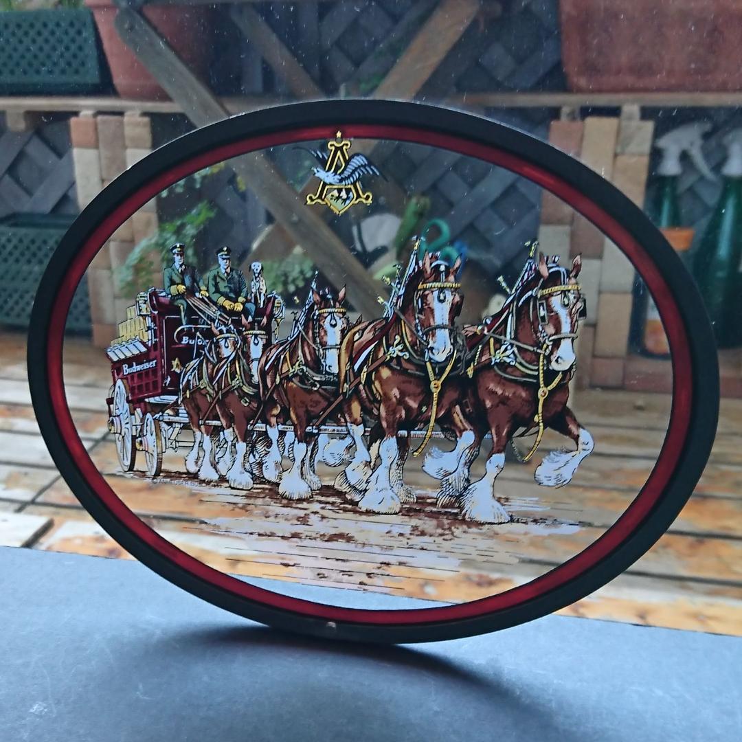 新品バドワイザー ステンドグラスBudweiserクリスマスbグラスマスターズ社