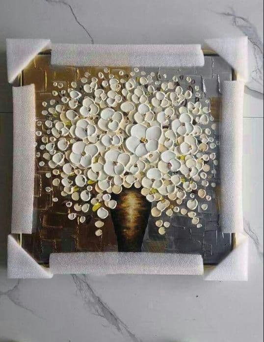 ※純粋な手描きの絵画 花 応接間掛画 玄関飾り 廊下壁画6