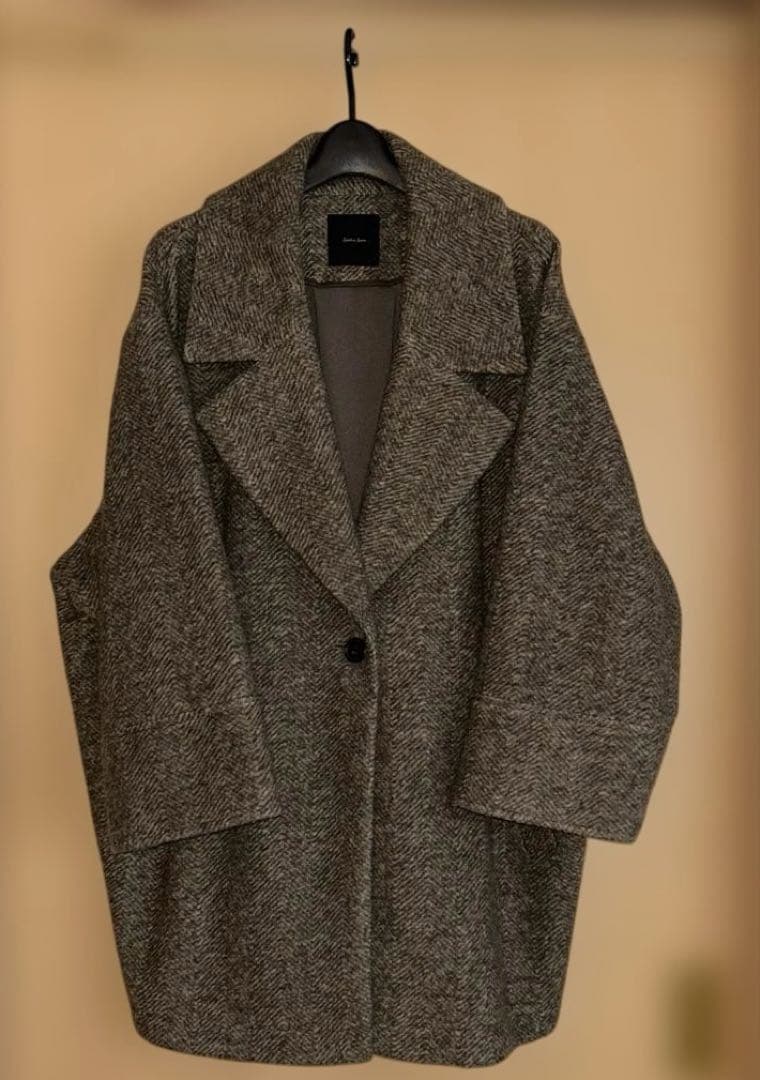 【完売◆人気】Spick&Span◆ヘリンボーンミドルコート オーバー