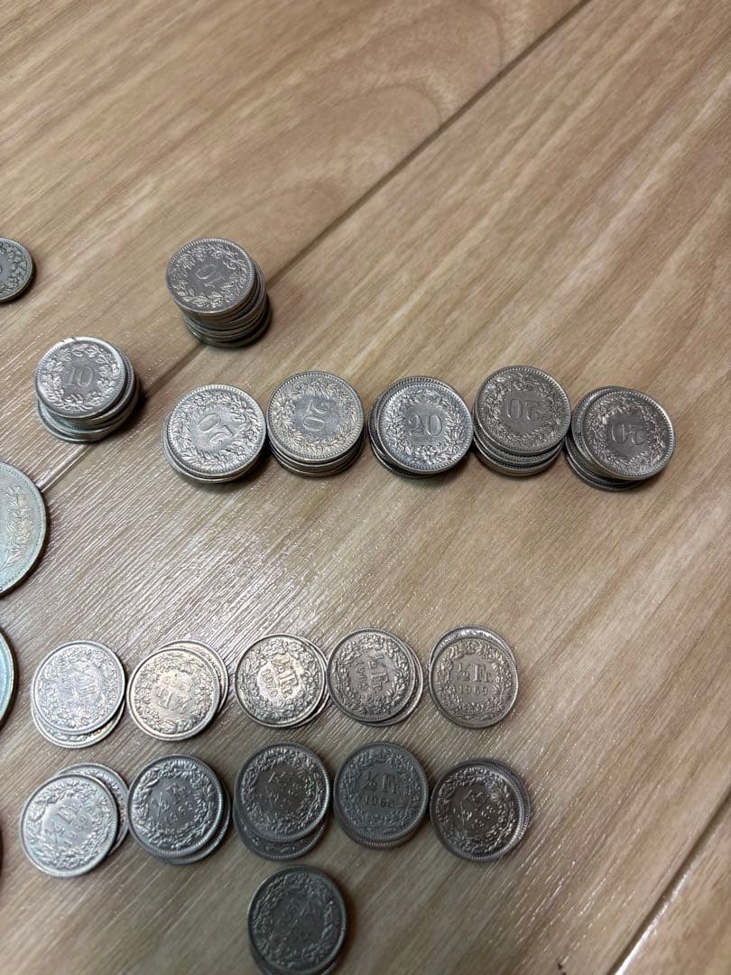 1-30 スイスフラン まとめ　127フラン　外貨　古銭