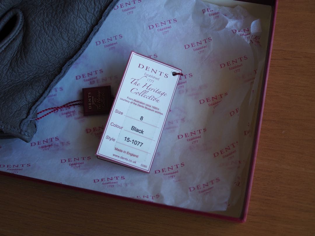 新品未使用 Dents ペッカリー グレー サイズ8