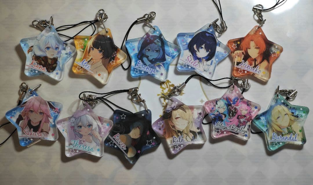 崩壊3rd　ジュエルアクリルストラップ　11個セット