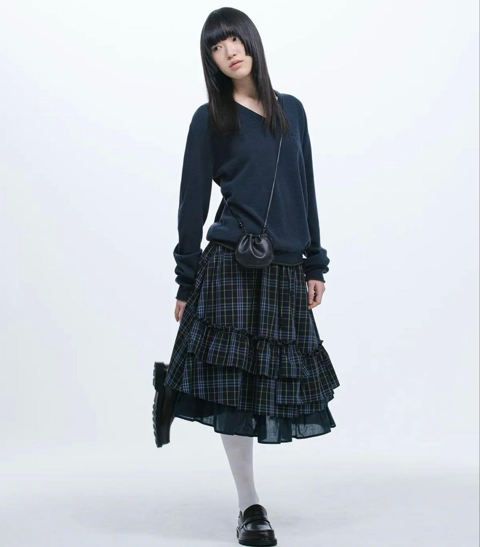 oheshio チェックスカート